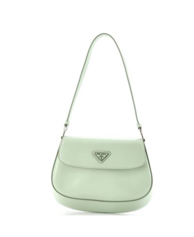 Pre-Owned Prada Small Cleo Flap Shoulder Bag Spazzolato Leather