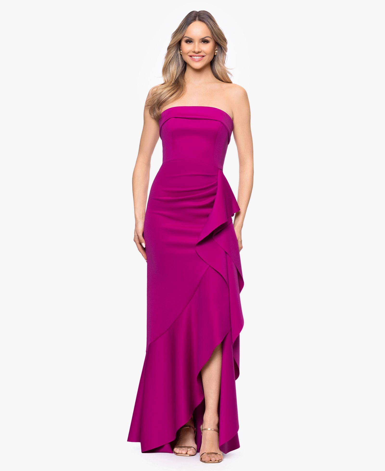 Женское вечернее платье XSCAPE Sleeveless Strapless Gown