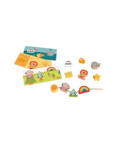 Bababoo And Friends Adventure Fine-Motor Threading Game, 13-Piece, Ages 18 Months+
