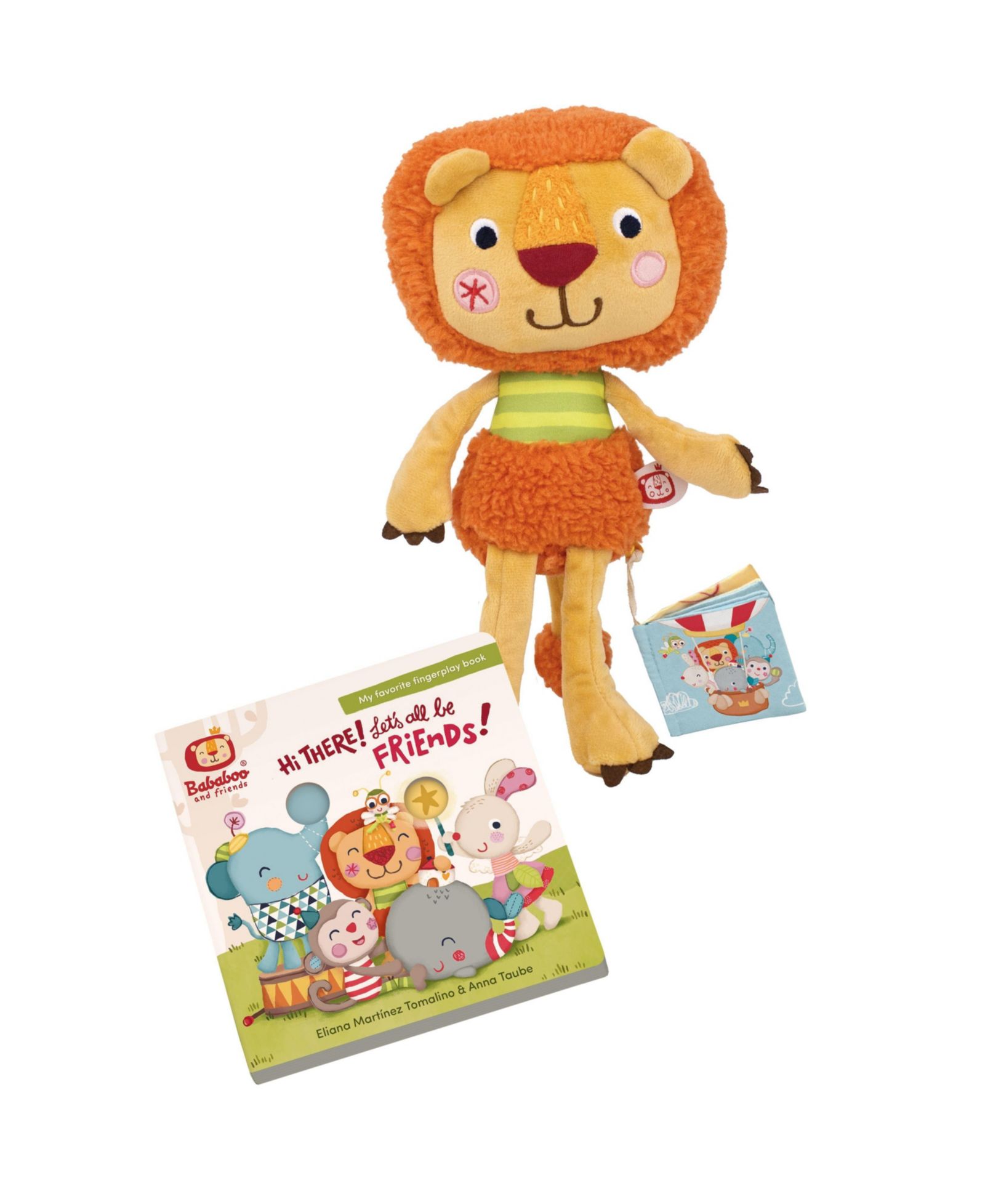 Bababoo and friends набор книга и мягкая игрушка Bababoo Lion
