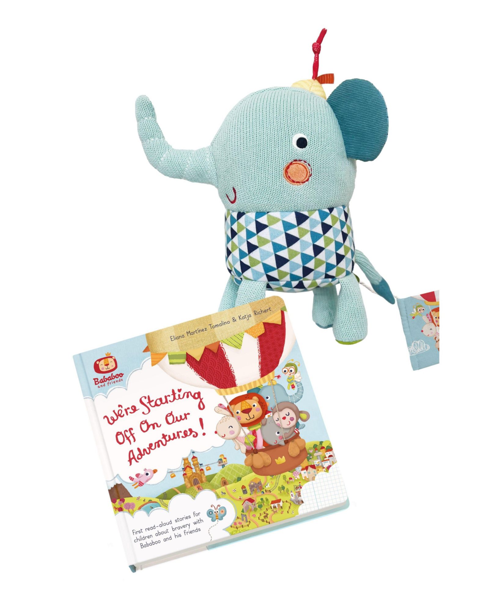 Bababoo and friends Набор из книги и мягкой игрушки Lolo Elephant Adventures