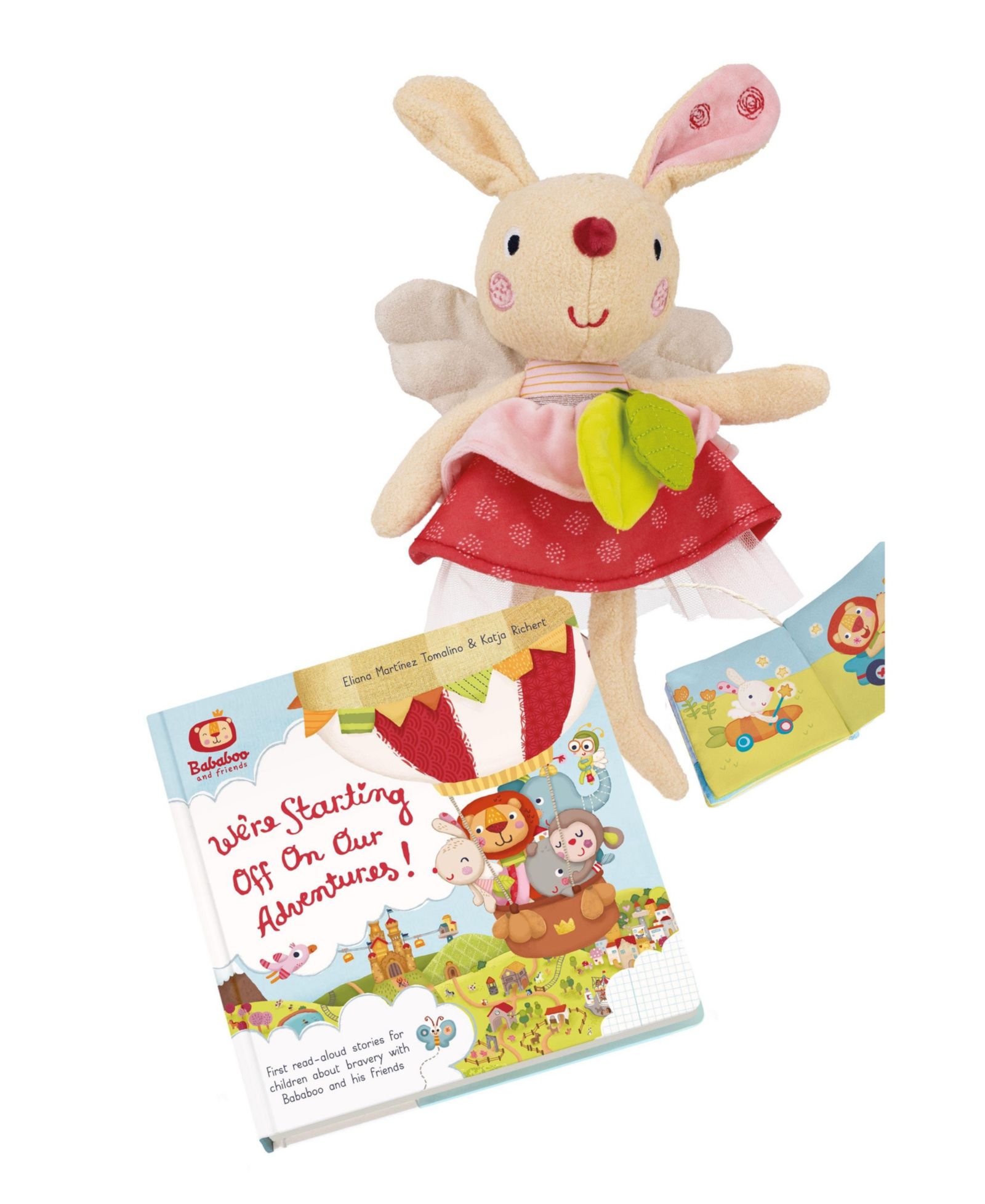 Набор Bababoo and friends: книга и мягкая игрушка Pippa Bunny Adventures