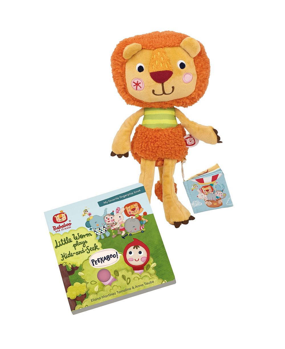 Набор книга и мягкая игрушка Bababoo and friends Lion Hide-and-Seek