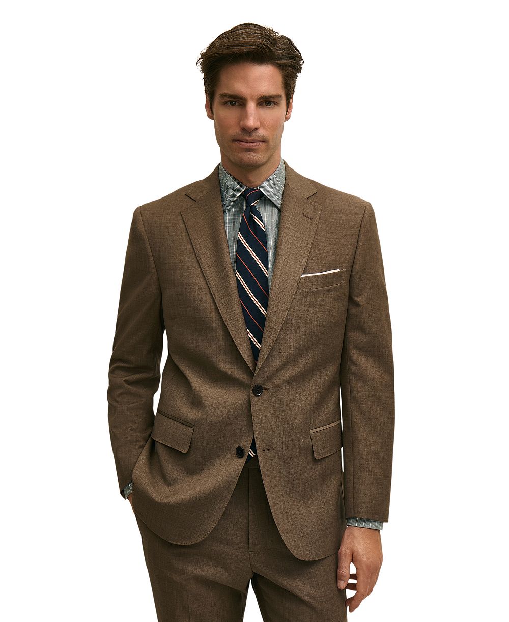 Brooks Brothers Men's Classic-Fit Wool Blend Suit Separates Jacket