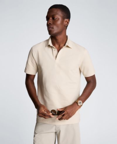 Kenneth Cole Мужская рубашка-поло Seersucker Polo Collar