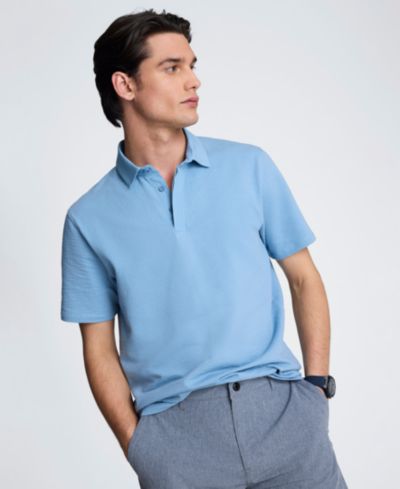 Мужская трикотажная рубашка-поло Kenneth Cole из хлопковой смеси сеersucker