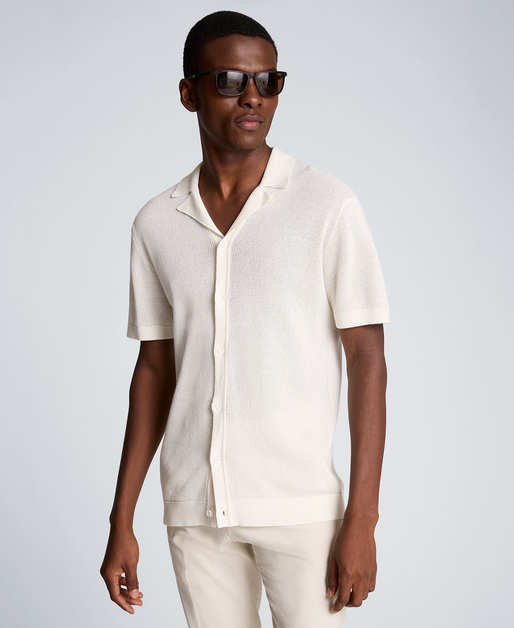Мужская рубашка Kenneth Cole Sport Classic Camp Assorted Plain