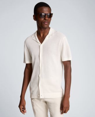 Kenneth Cole Men's Sport Assorted Plain Classic Camp Shirt