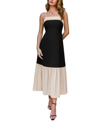 Женское вечернее платье Cupshe So Polished двухцветное maxi
