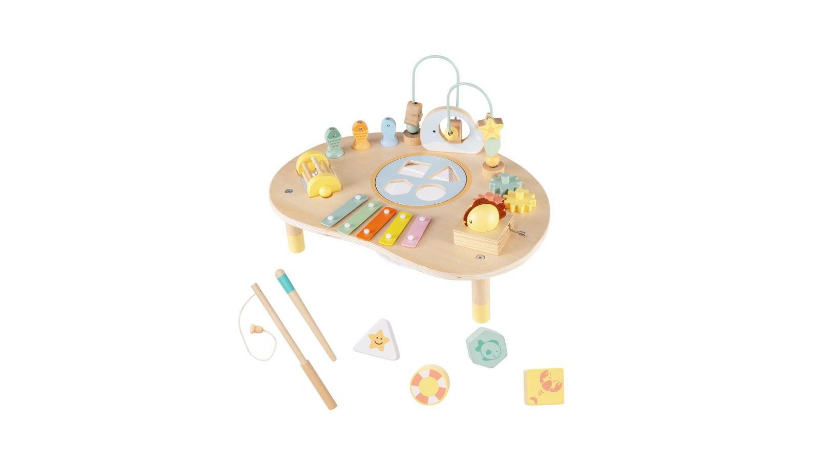 Slickblue Toddler 7-in-1 Activity Table Montessori Sensory Play