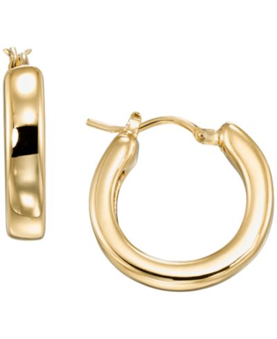 Italian Gold Серьги-кольца из желтого золота 10k