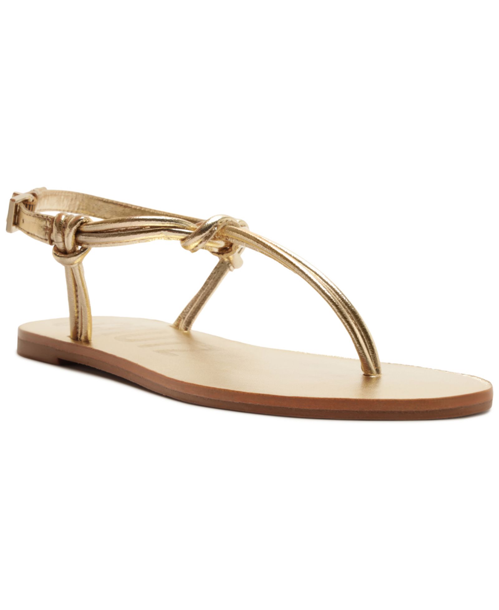 Schutz Women's Nina Round Toe Flat Sandals