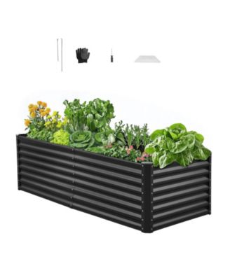 Приподнятая грядка Slickblue 6x3x2 ft Galvanized Metal