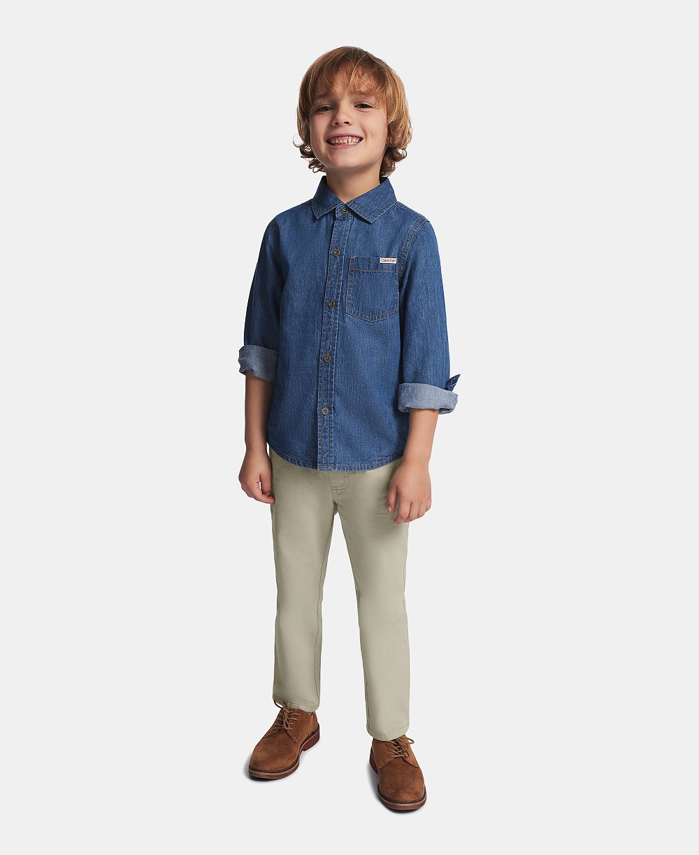 Детский комплект Calvin Klein 2T-7 Long-Sleeve Shirt и Pants, 2-Piece Set