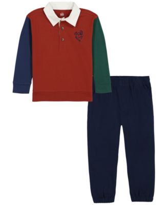 Детский комплект из футболки и брюк Kids Headquarters для мальчиков-малышей 2T-5T, 2 предмета, длинный рукав