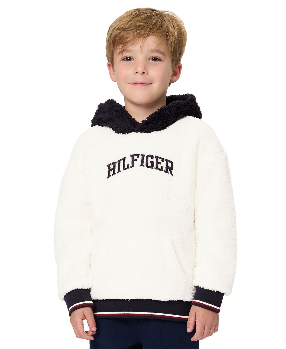Tommy Hilfiger комплект из 2 предметов для мальчиков-малышей 2T-5T: худи с капюшоном из флиса sherpa и джоггеры