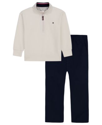 Tommy Hilfiger комплект из топа с полузастежкой и брюк для малышей 2T-5T, 2 предмета