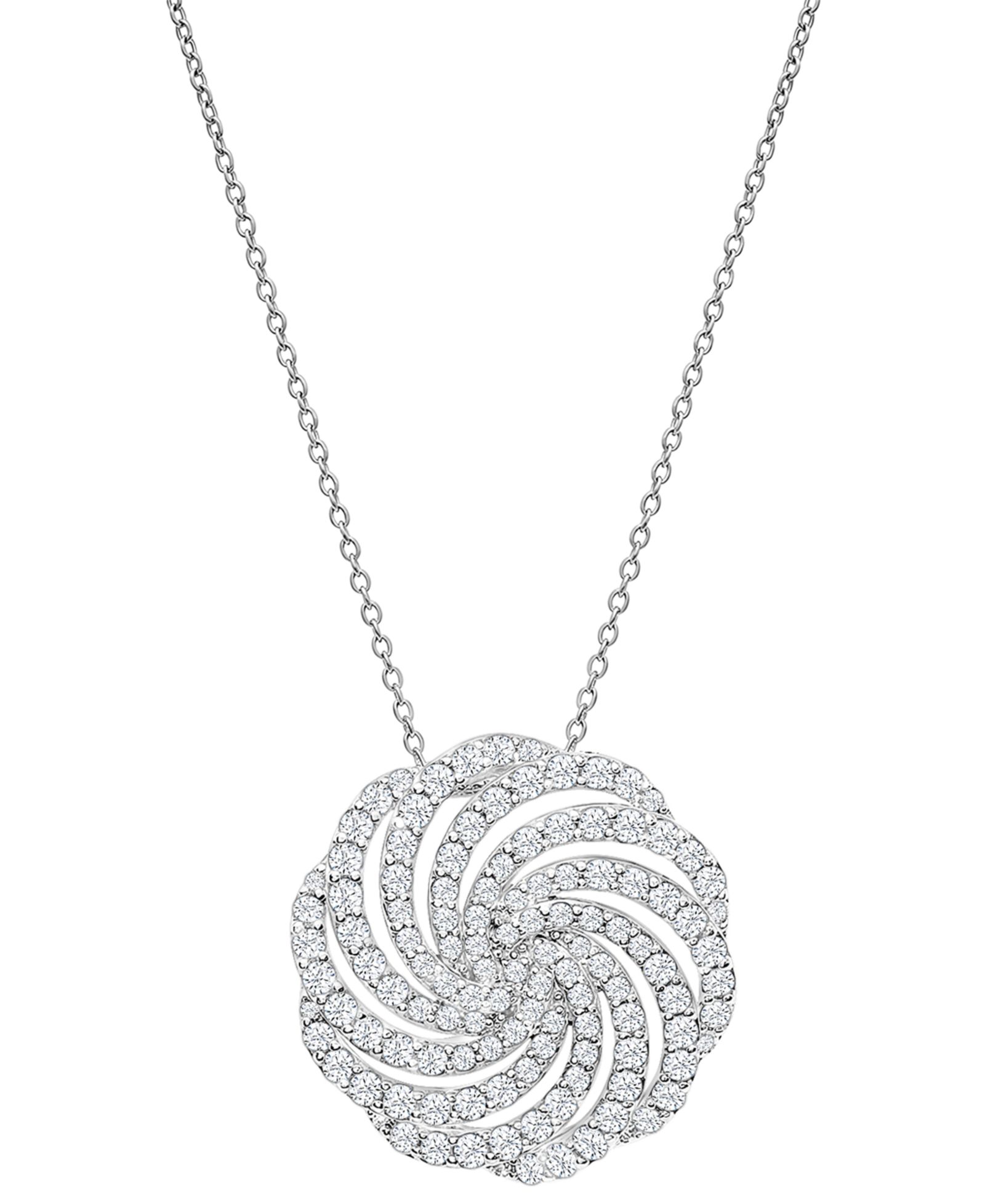 Подвеска Wrapped in Love Diamond Swirl (1 ct. t.w.) в белом золоте 14k