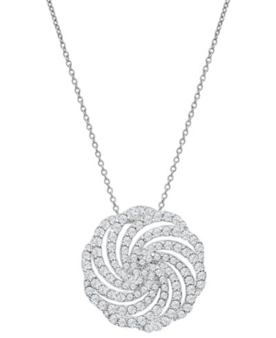 Подвеска Wrapped in Love Diamond Swirl (1 ct. t.w.) в белом золоте 14k