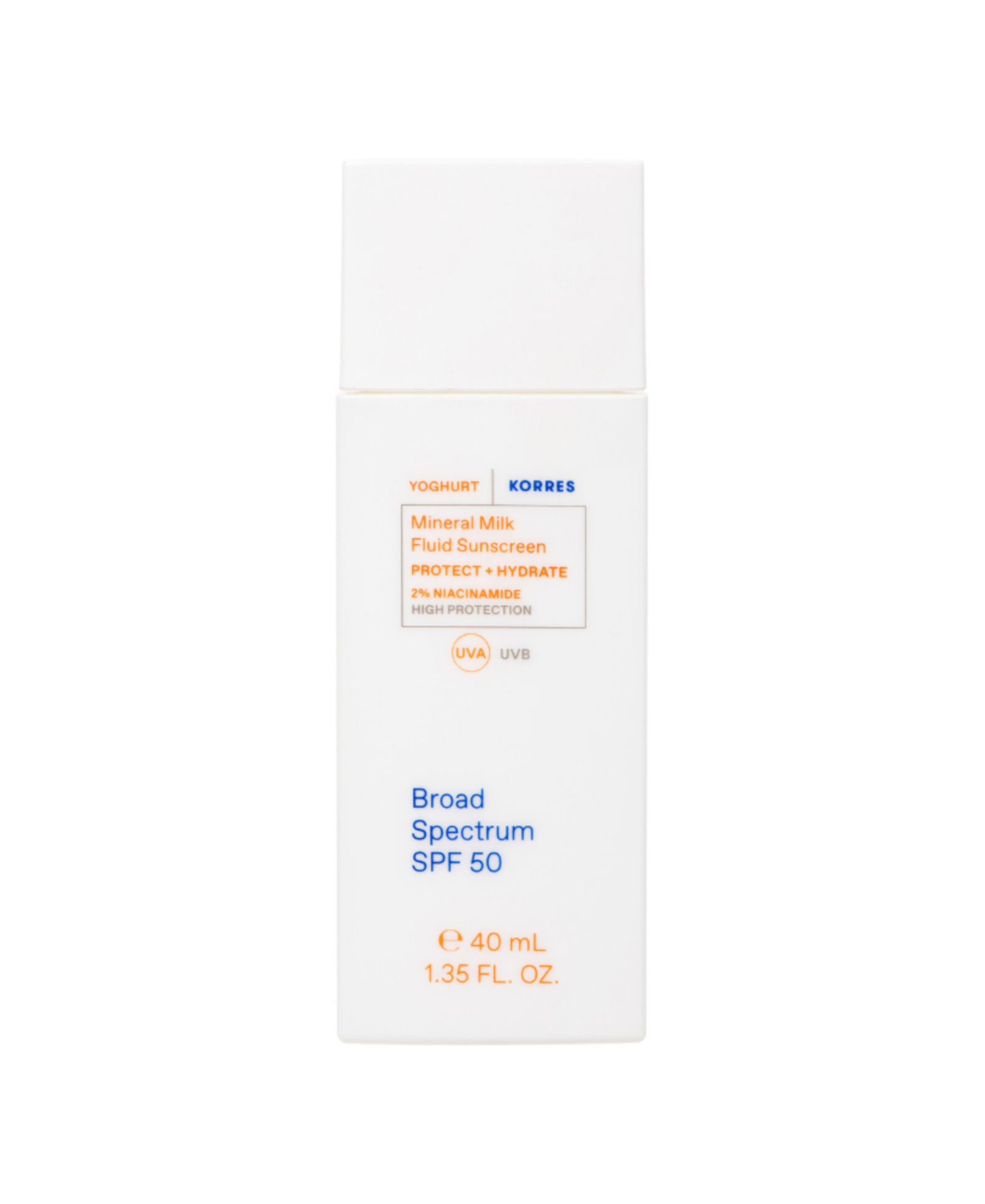 KORRES Mineral Milk Fluid Sunscreen SPF 50, 1.35 oz.
