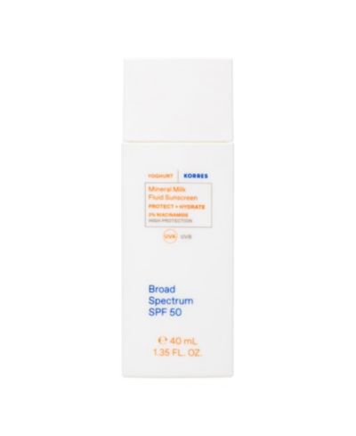 KORRES Mineral Milk Fluid Sunscreen SPF 50, 1.35 oz.
