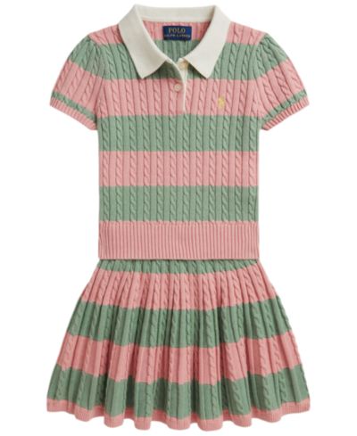 Polo Ralph Lauren Детский комплект из свитера и юбки в полоску 2T-6X