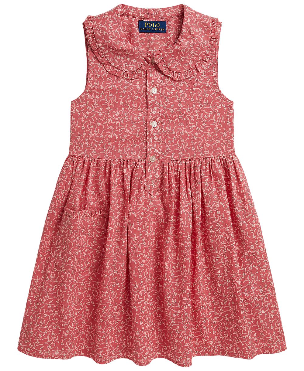 Платье-рубашка Polo Ralph Lauren Girls' 2T-6X Floral Sleeveless
