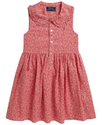 Платье-рубашка Polo Ralph Lauren Girls' 2T-6X Floral Sleeveless