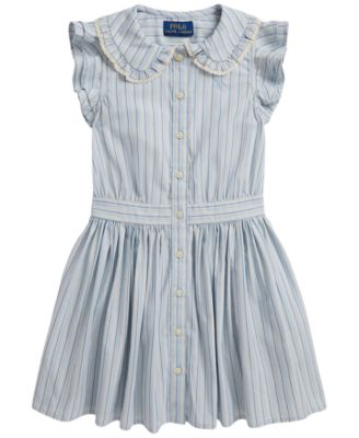 Polo Ralph Lauren Girls' 2T-6X Short-Sleeve Shirt Dress