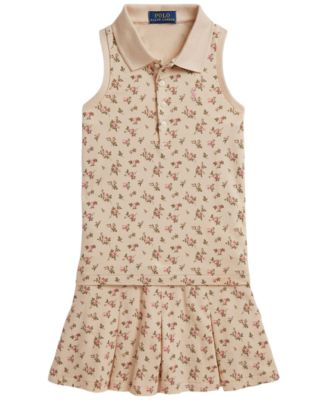 Детский комплект Polo Ralph Lauren Girls' 2T-6X Floral Stretch Mesh Polo Shirt and Skort, 2-Piece Set