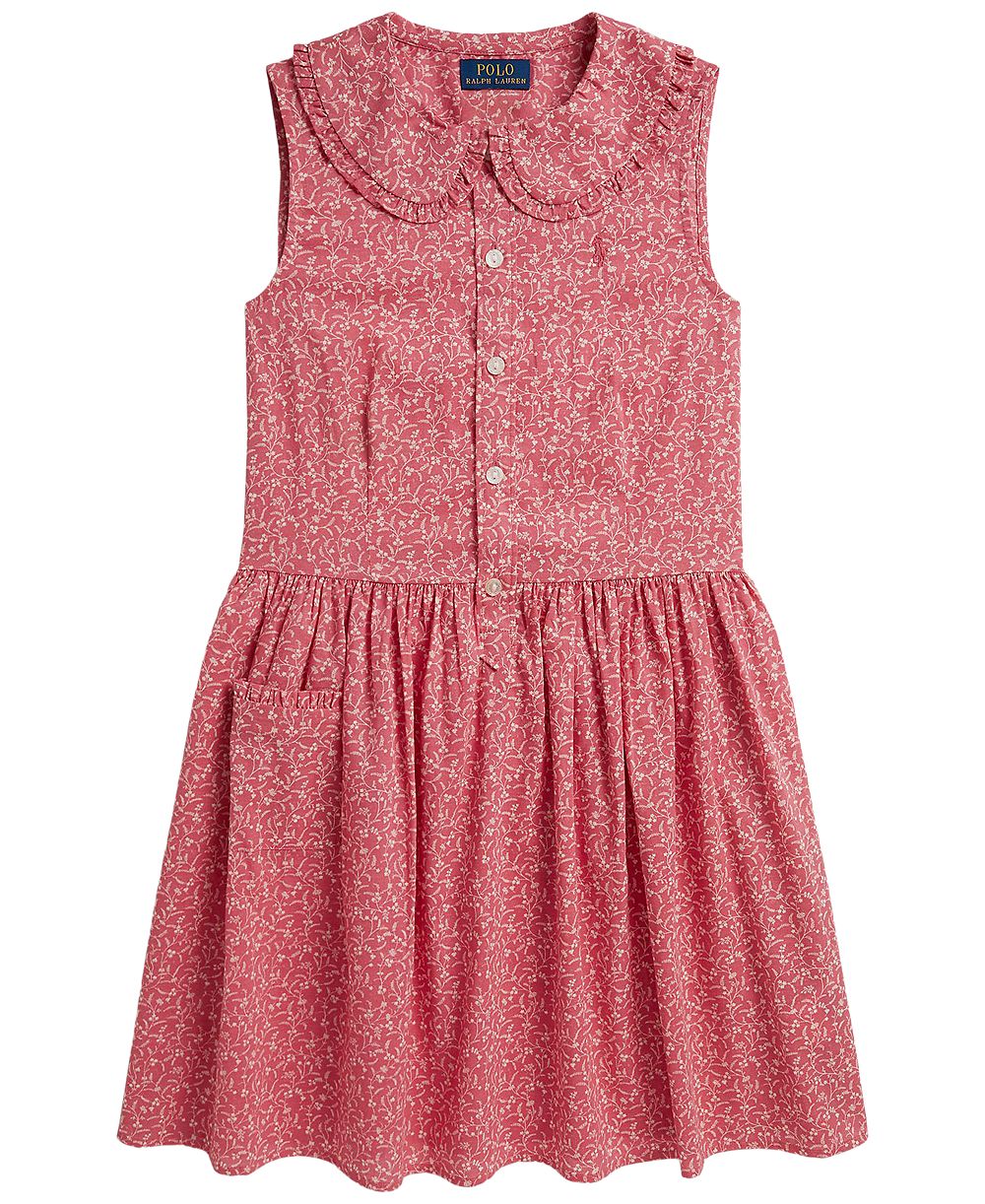 Polo Ralph Lauren Детский 7-16 Sleeveless Shirt Dress