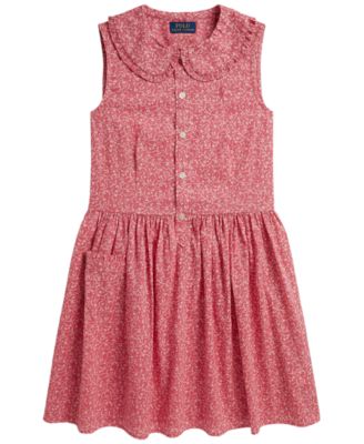 Polo Ralph Lauren Детский 7-16 Sleeveless Shirt Dress
