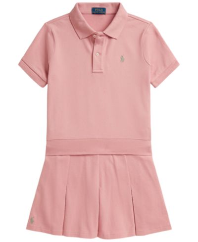 Детский комплект Polo Ralph Lauren: рубашка поло и юбка из эластичной сетки