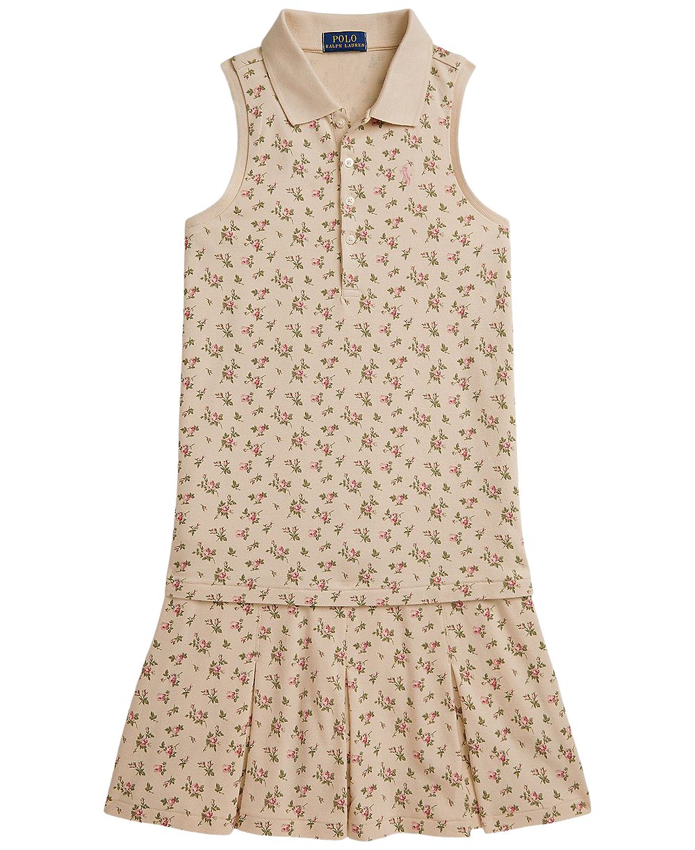 Polo Ralph Lauren Детский Floral Stretch Mesh Polo Shirt и Skort, 2-Piece Set