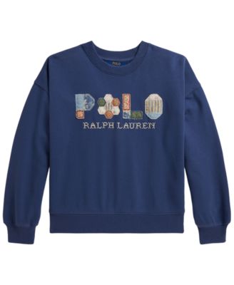 Polo Ralph Lauren Girls' 7-16 Long-Sleeve Sweatshirt
