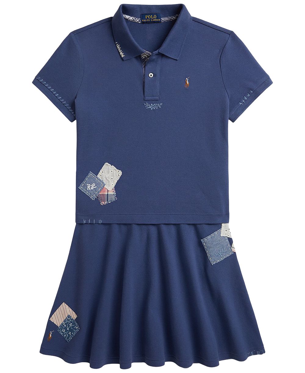 Polo Ralph Lauren Детский комплект из рубашки поло с коротким рукавом и юбки, 2-Piece Set