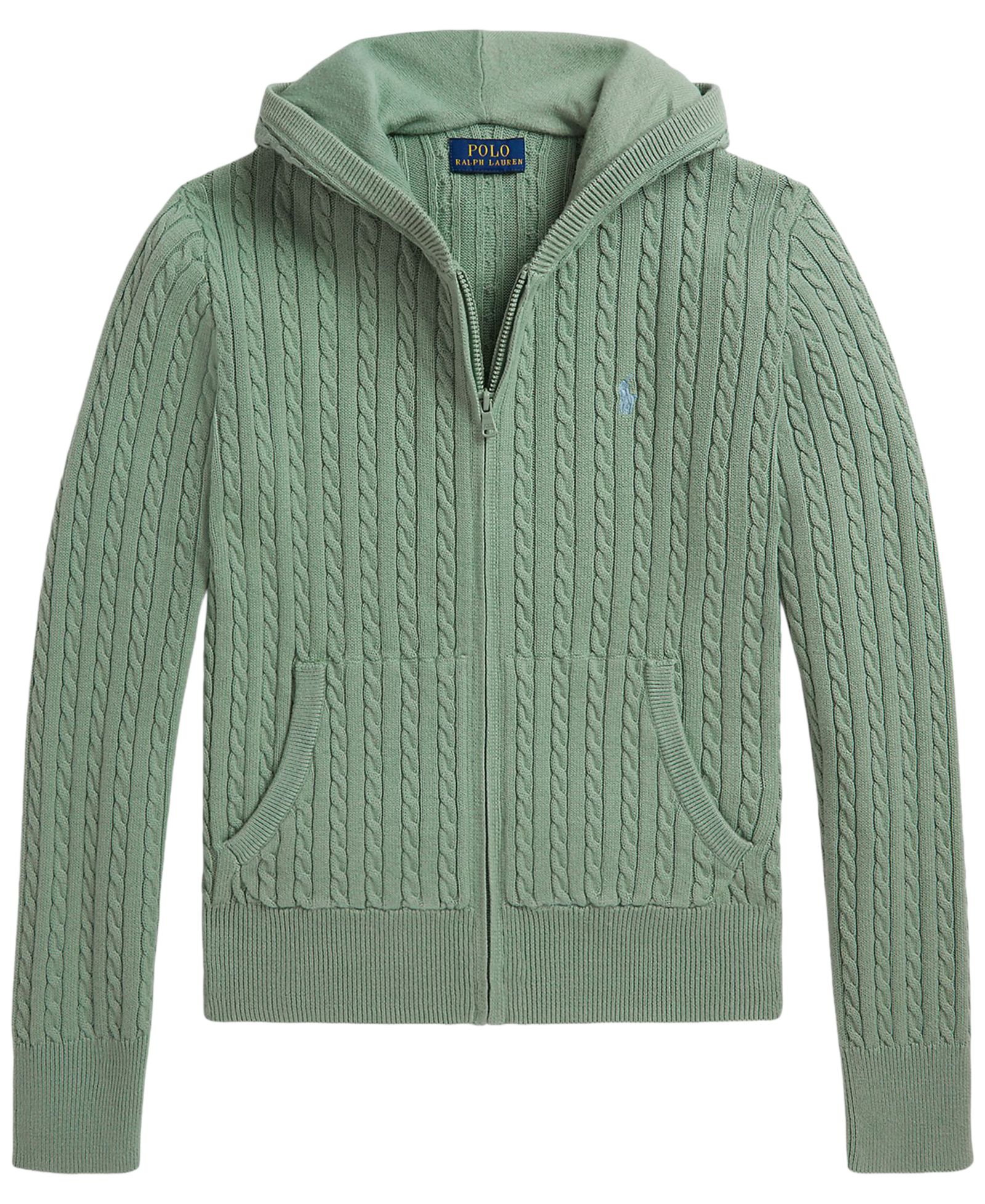 Детский джемпер Polo Ralph Lauren 7-16 Mini-Cable с полной молнией