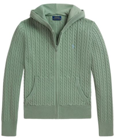 Детский джемпер Polo Ralph Lauren 7-16 Mini-Cable с полной молнией