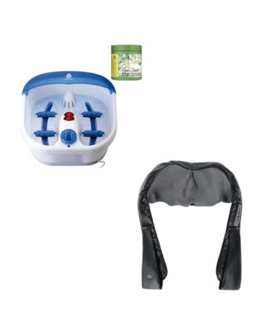 Комплект для восстановления PURSONIC 3D Shiatsu Back Massager & Heated Foot Spa