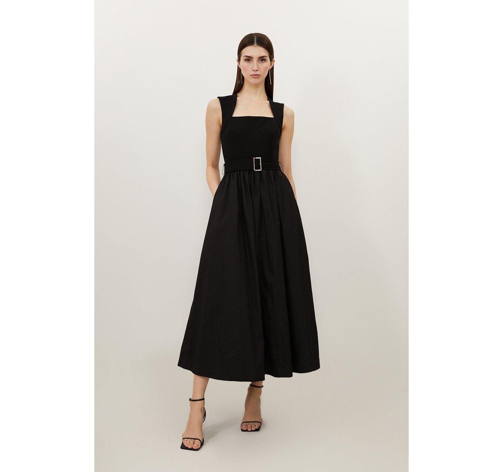 Женское платье Maxi Karen Millen Square Neck Belted