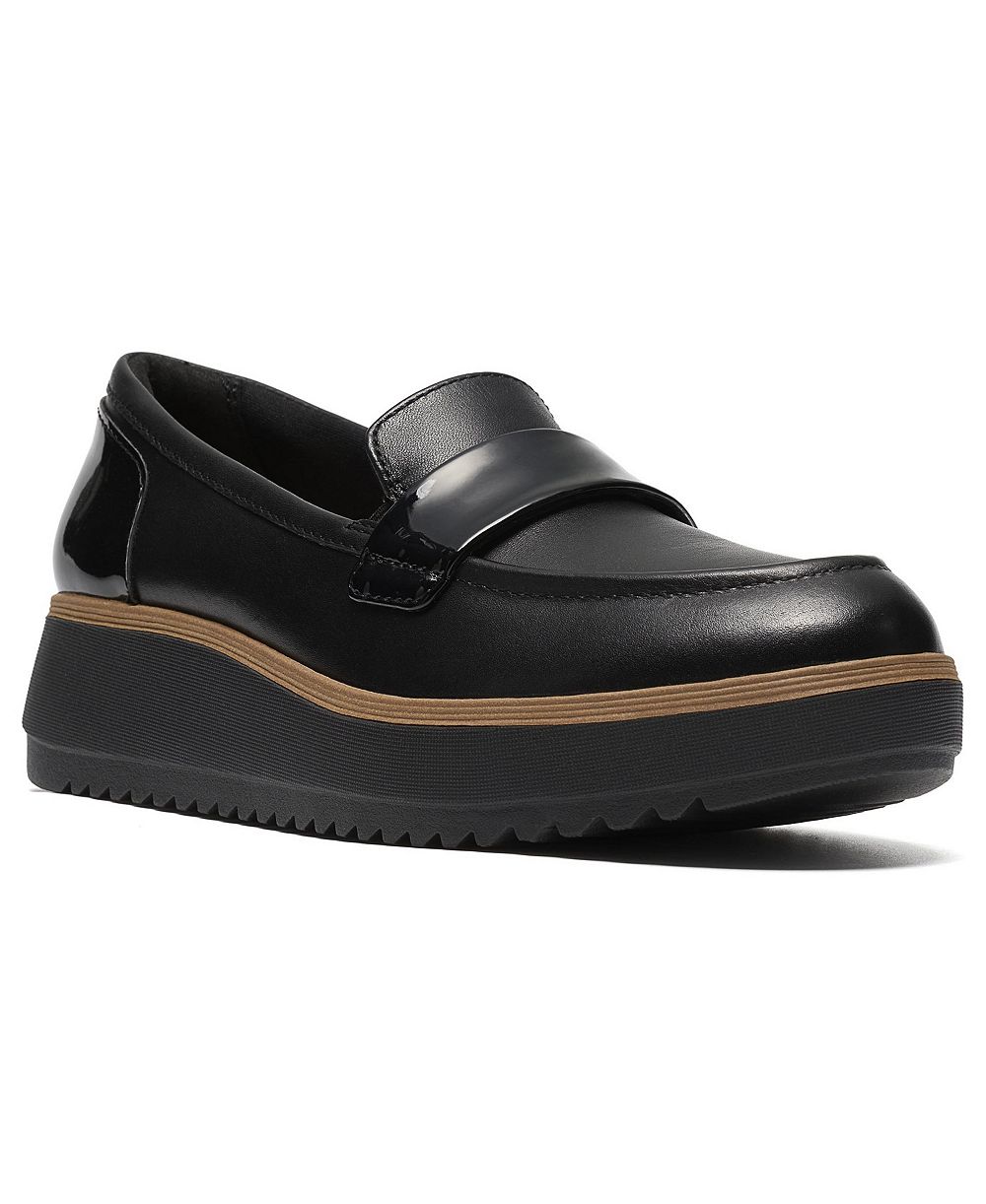 Женские лоферы Clarks Zylah Mia из кожи на платформе
