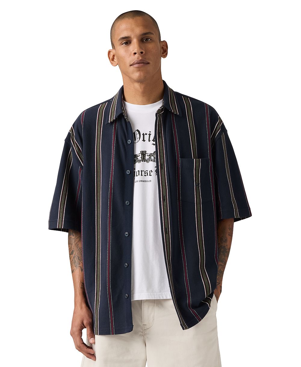 Levi's Men's Dawson Pique Stripe Shirt