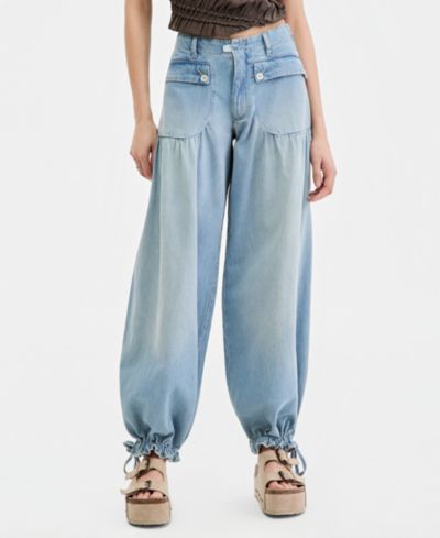 Женские джинсы Free People Lotus Tie Hem Balloon