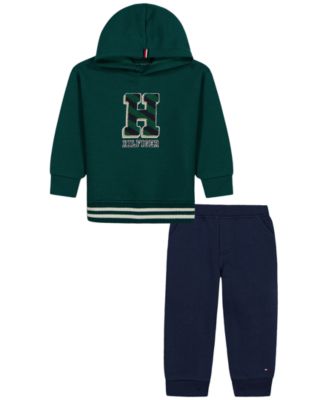 Детский комплект Tommy Hilfiger для мальчиков 2T-5T: худи с капюшоном и джоггеры с длинным рукавом, 2 предмета