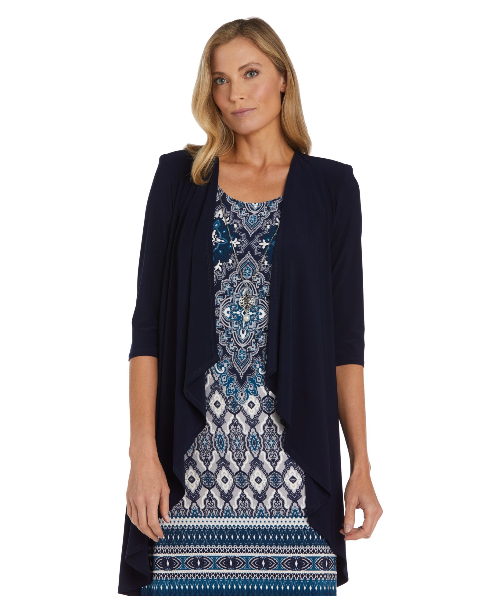 R & M Richards Petite платье Daytime Printed
