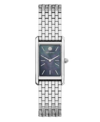 Tory Burch Women's Slim Eleanor Silver Stainless Steel Bracelet Watch 20mm