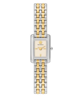 Tory Burch женские наручные часы Mini Eleanor с двухцветным нержавеющим браслетом 17 мм