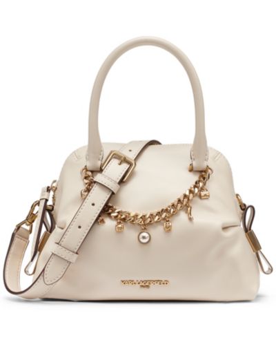 KARL LAGERFELD PARIS Charlaine Leather Small Crossbody Handbag
