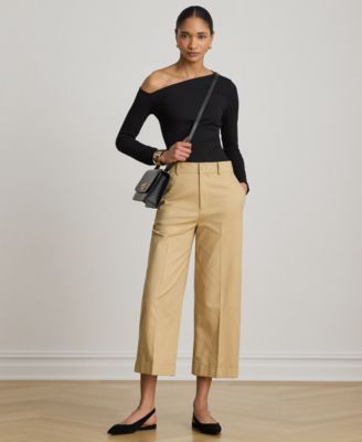 Брюки Lauren Ralph Lauren Petite укороченные, широкие