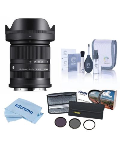 Sigma 18-50mm f/2.8 DC DN Contemporary Lens for L Mount, w/55mm Filter Kit